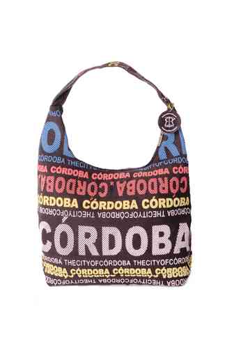 Bolso Gondola Cordoba multicolor rojo-azul