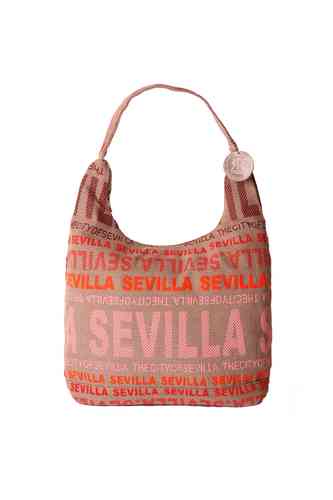Bolso Gondola Sevilla beige rojo